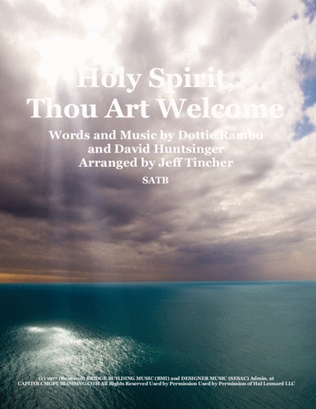Book cover for Holy Spirit, Thou Art Welcome