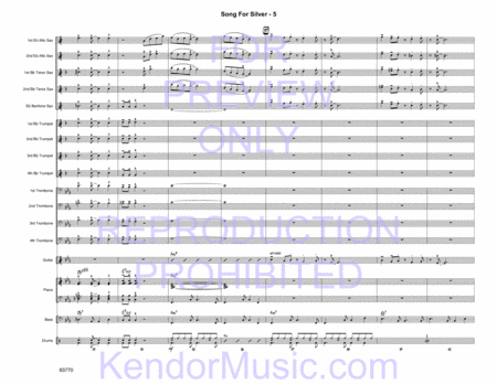 Song For Silver (based on the chord changes to 'Song For My Father' by Horace Silver) (Full Score)