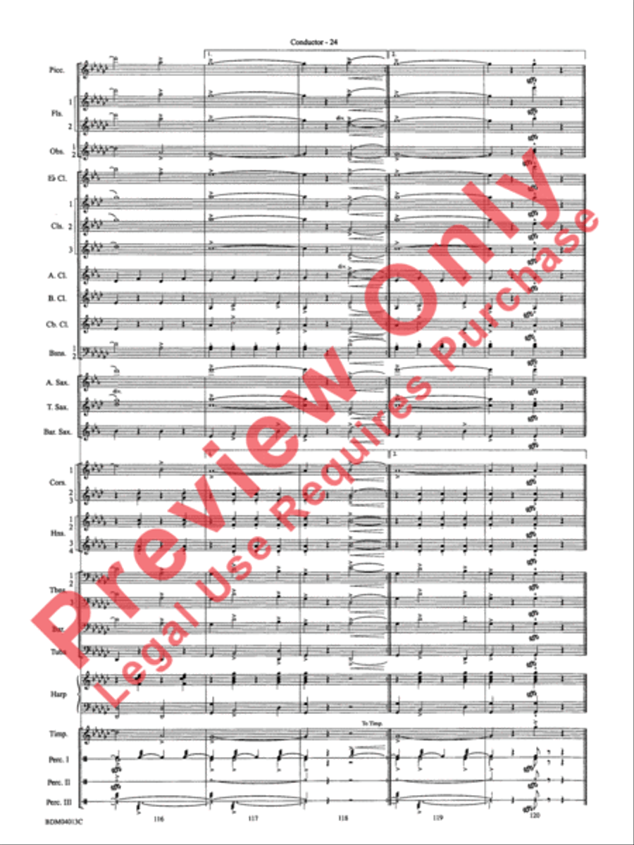 Nobles of the Mystic Shrine (March) Concert Band scores gallery preview page 27