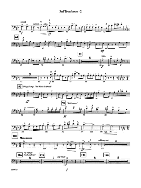 The Wizard of Oz (Medley): 3rd Trombone