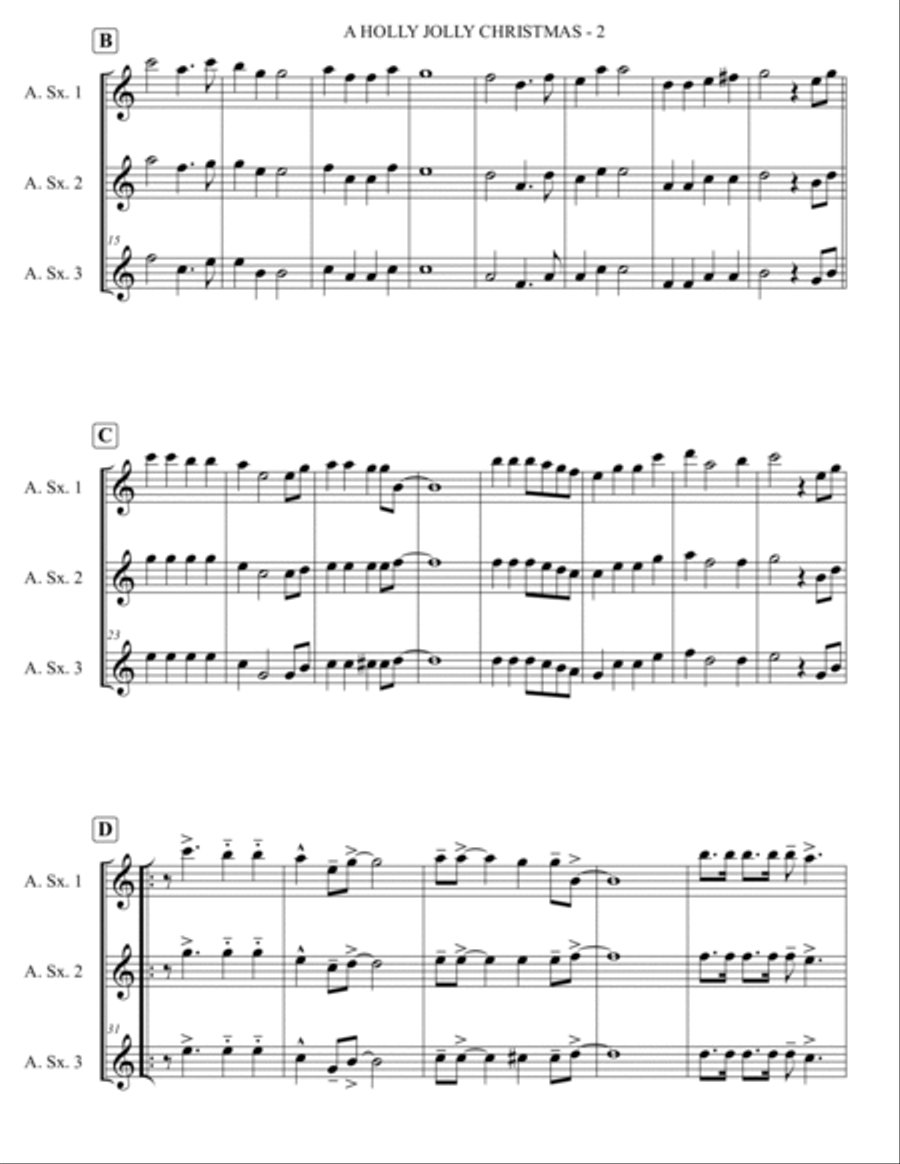 A Holly Jolly Christmas Woodwind Trio scores gallery preview page 3