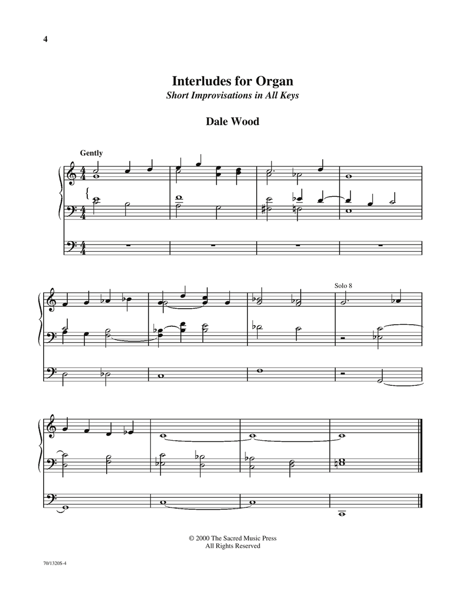 Interludes for Organ (Digital Download) Organ scores gallery preview page 6