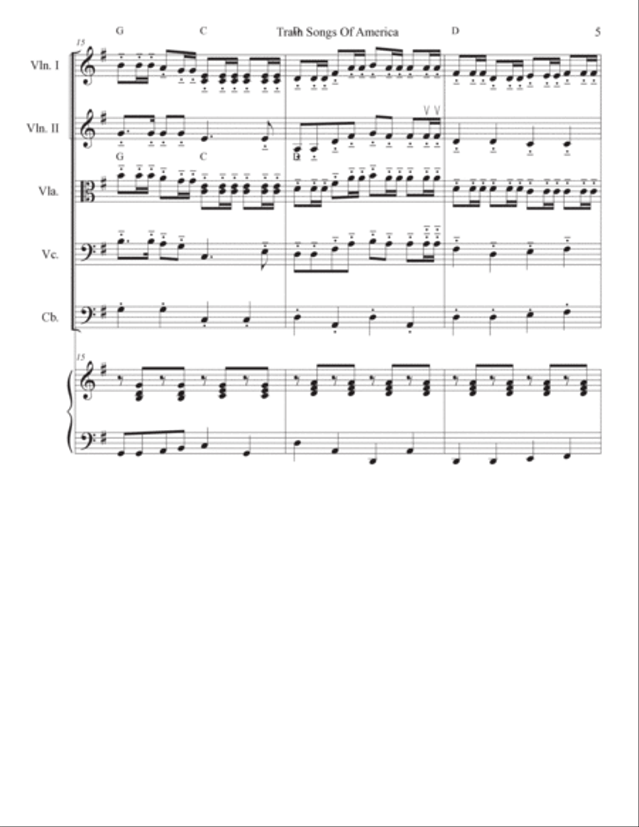 Wabash Cannonball Cello scores gallery preview page 6