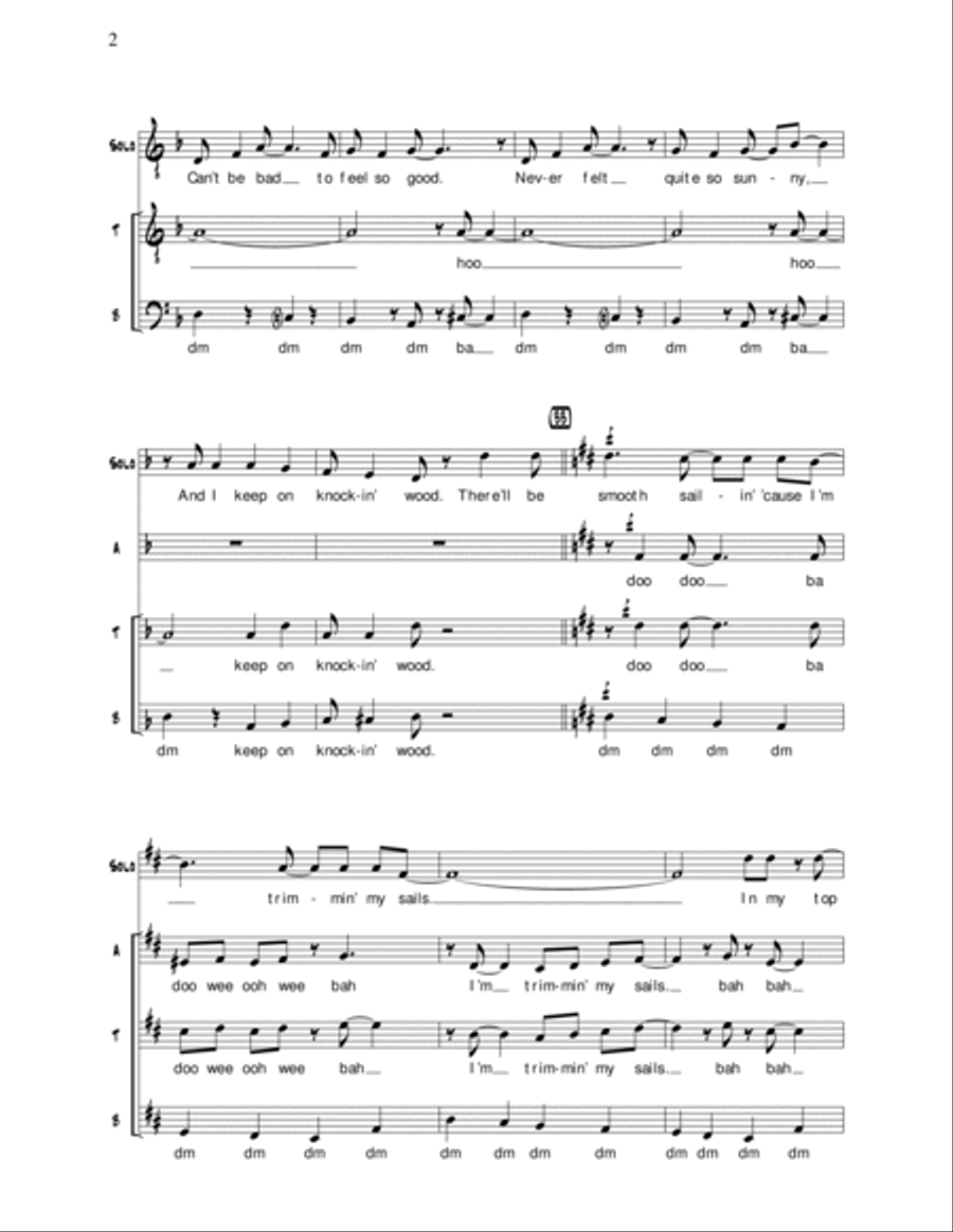 Steppin' Out With My Baby A Cappella scores gallery preview page 2
