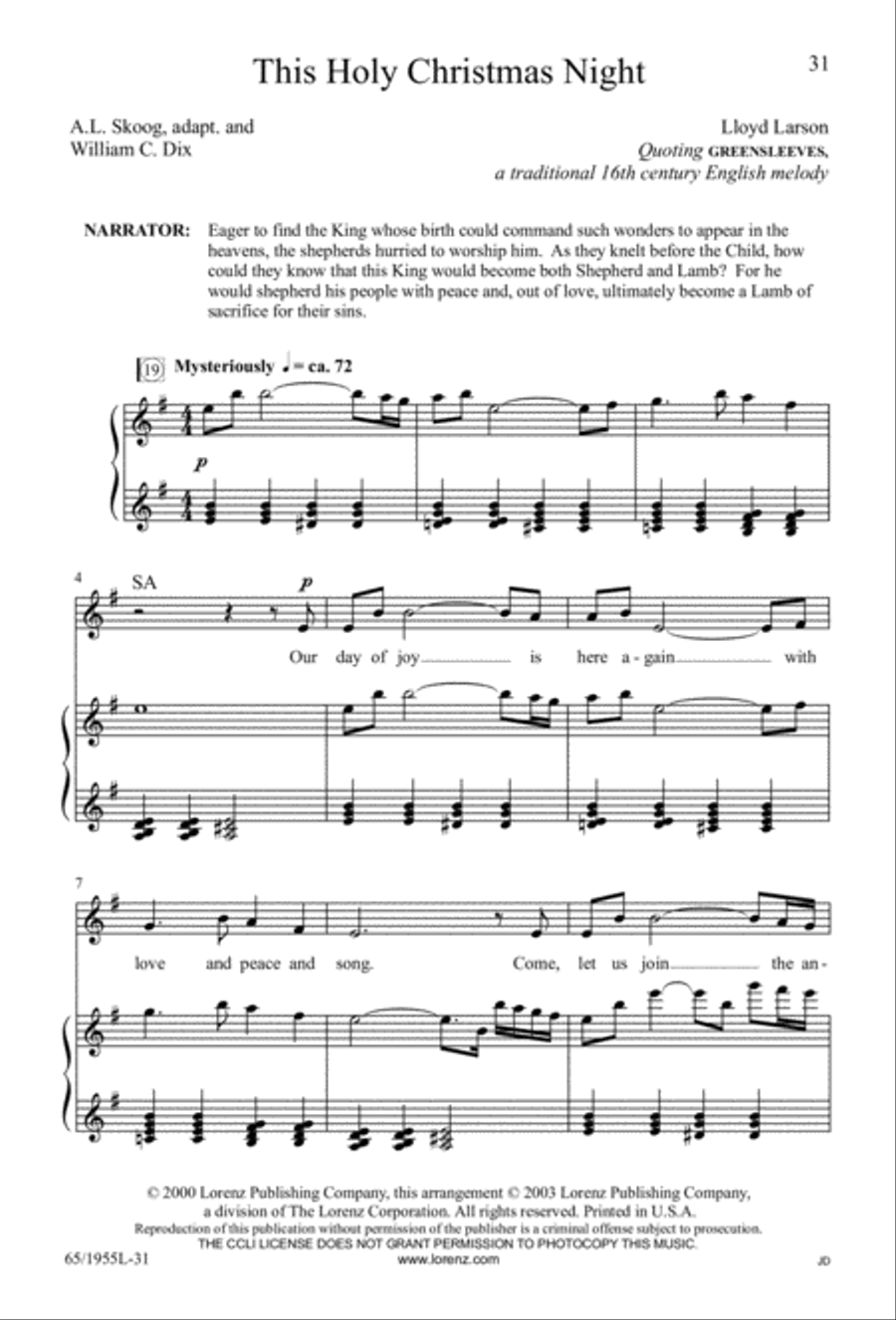 The Promise of a King 3-Part scores gallery preview page 31