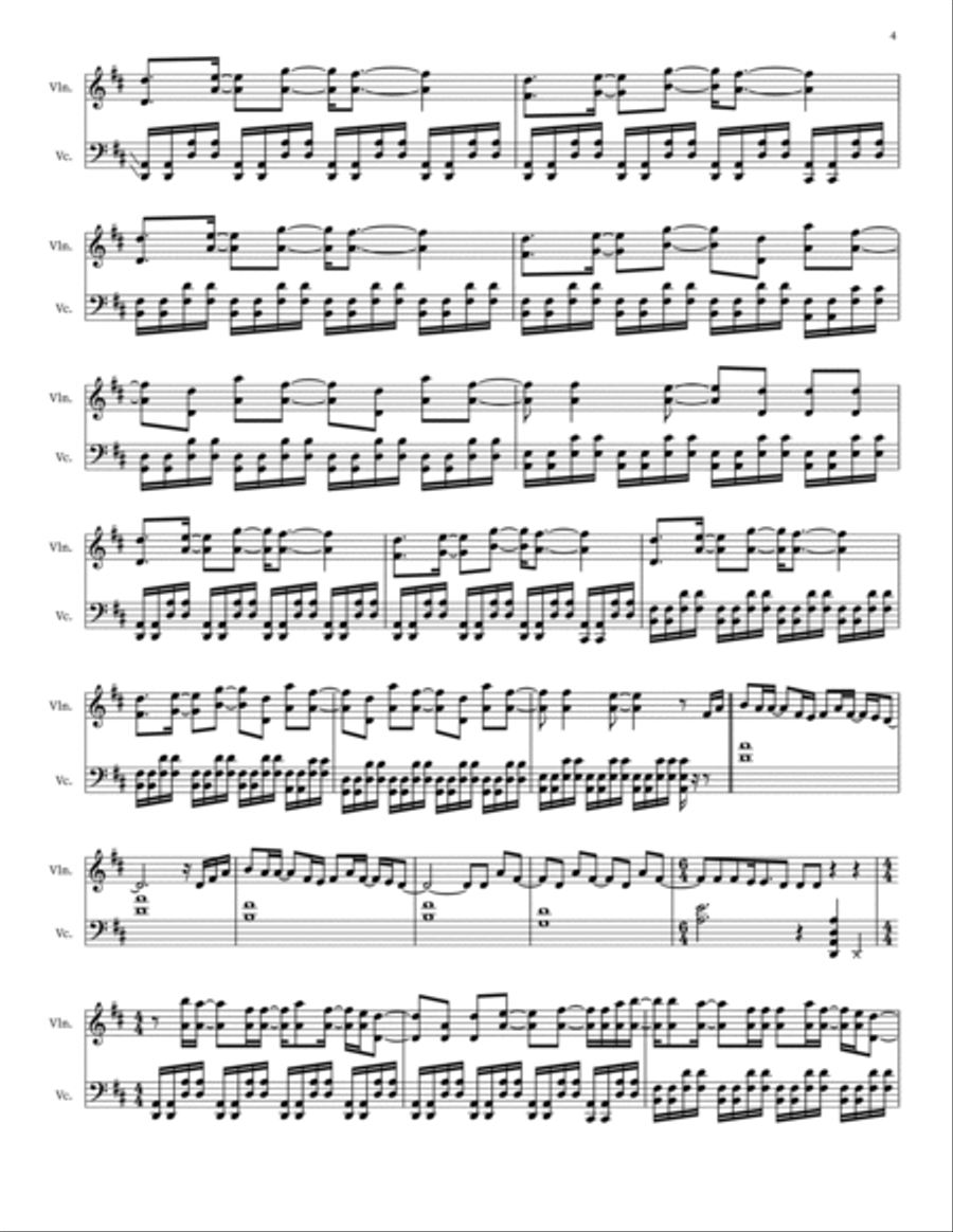 This Is Me String Duet scores gallery preview page 4