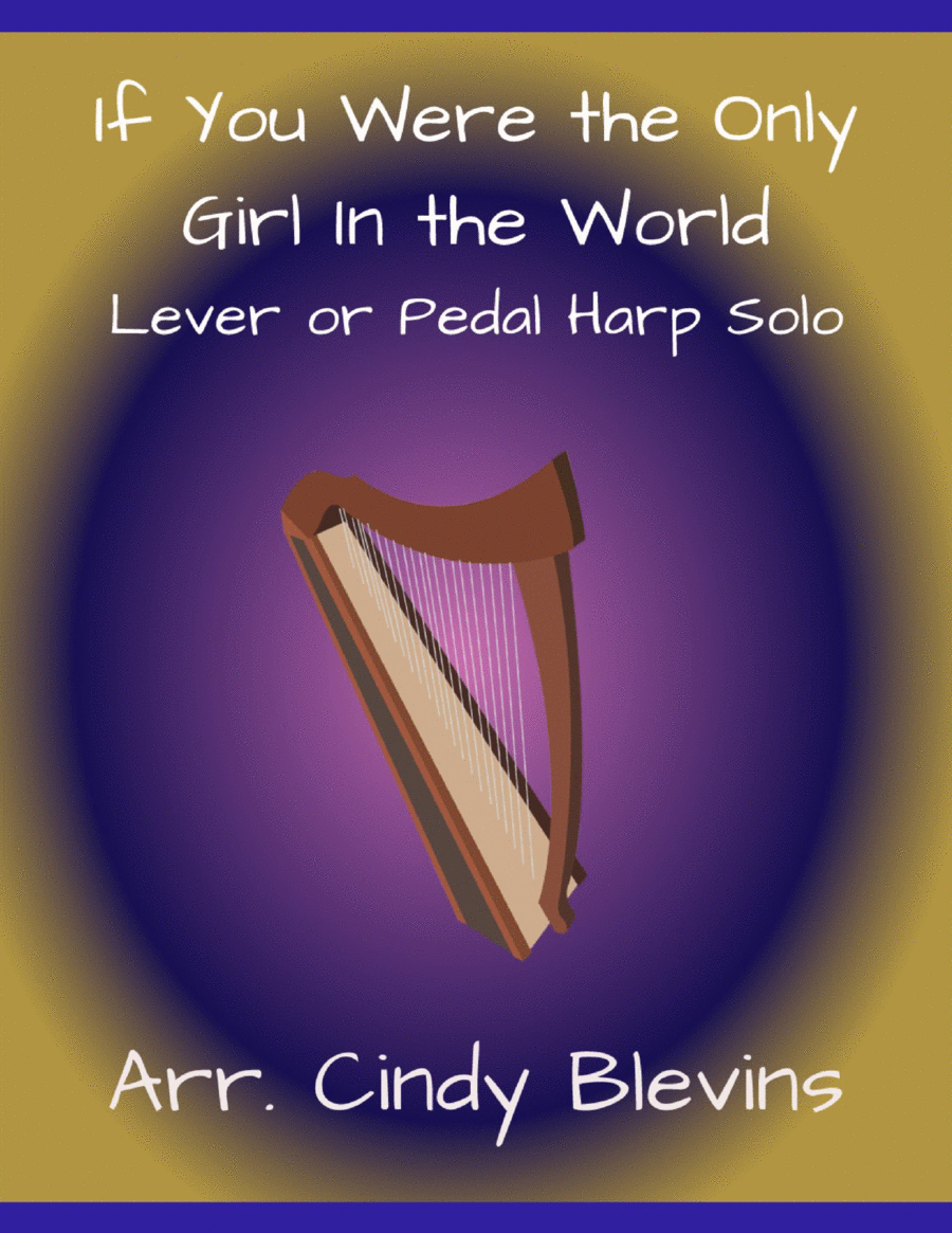 If You Were the Only Girl In the World, for Lever or Pedal Harp Pedal Harp scores gallery preview page 1