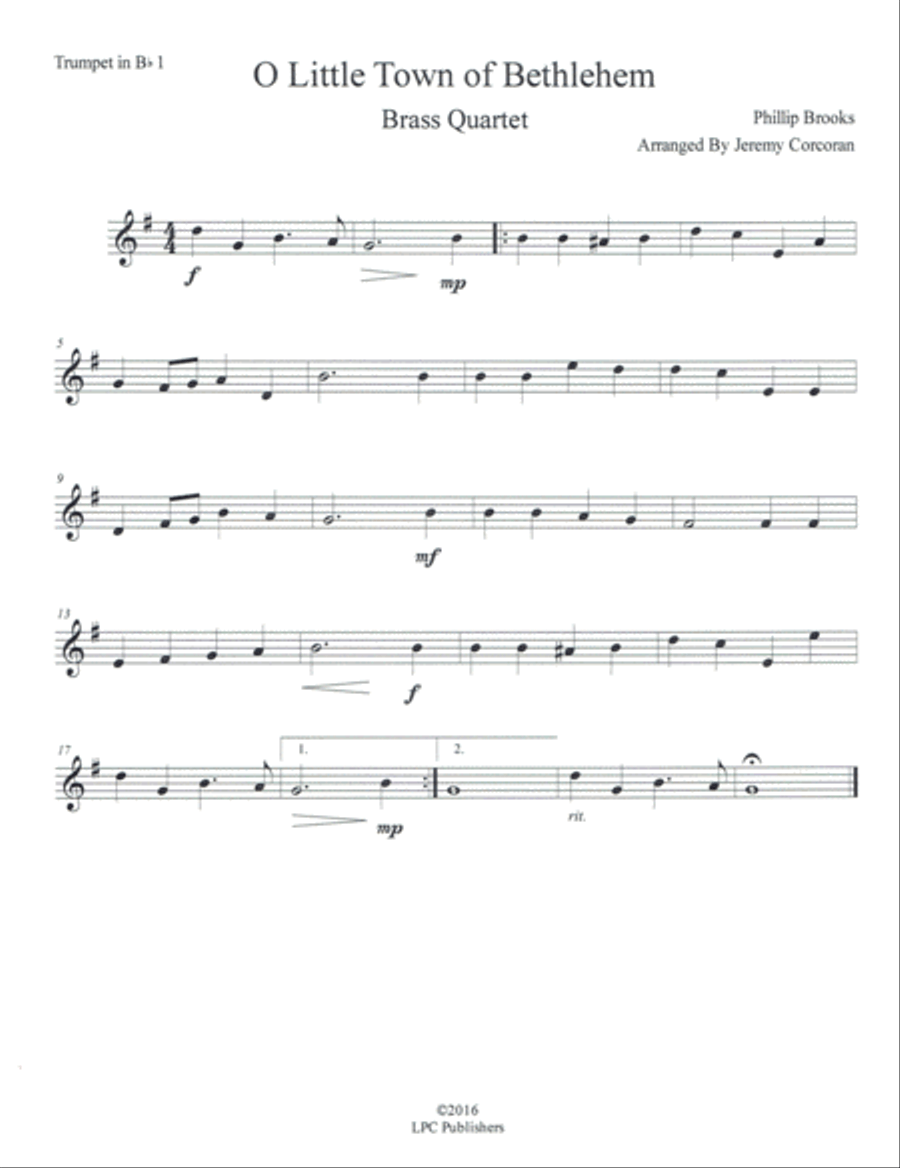 5 Christmas Carols for Brass Quartet Brass Quartet scores gallery preview page 4