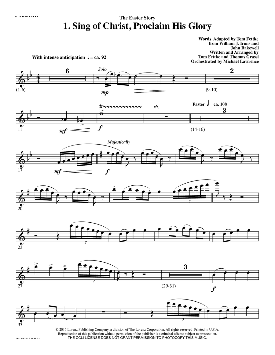 The Easter Story - CD with Printable Parts Choir scores gallery preview page 1