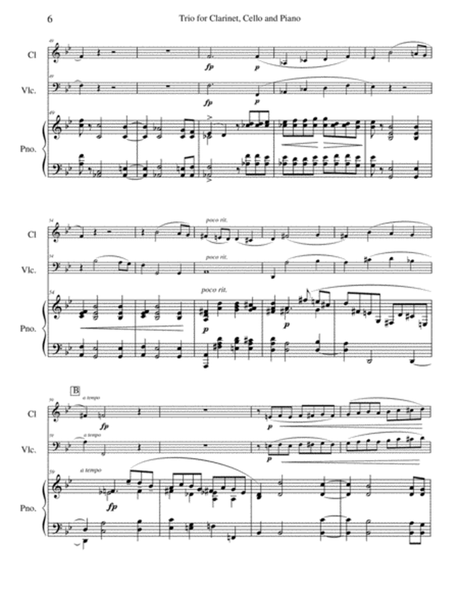 Clara Schumann Trio for clarinet, cello, and piano image number null