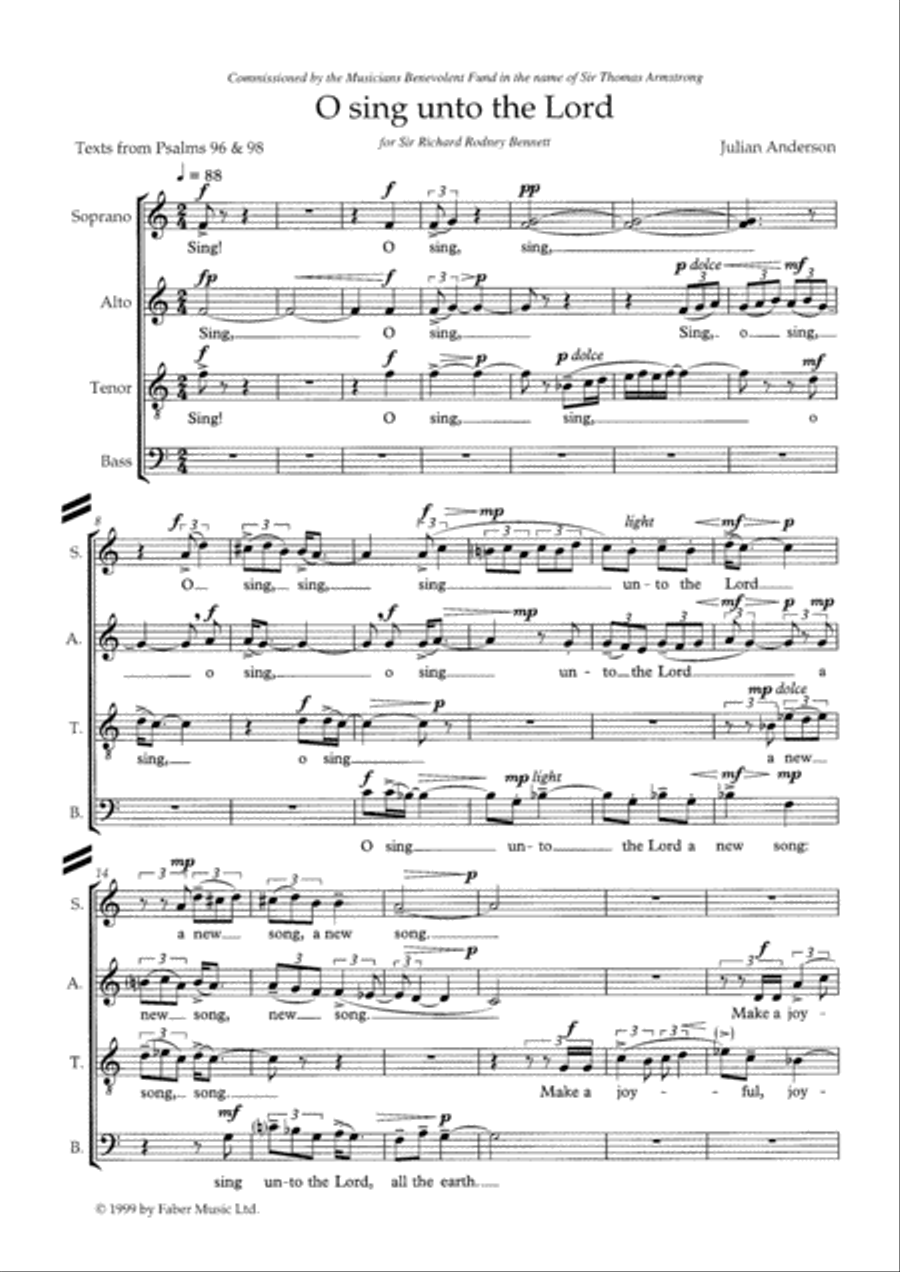 O Sing Unto the Lord Women's Choir scores gallery preview page 2