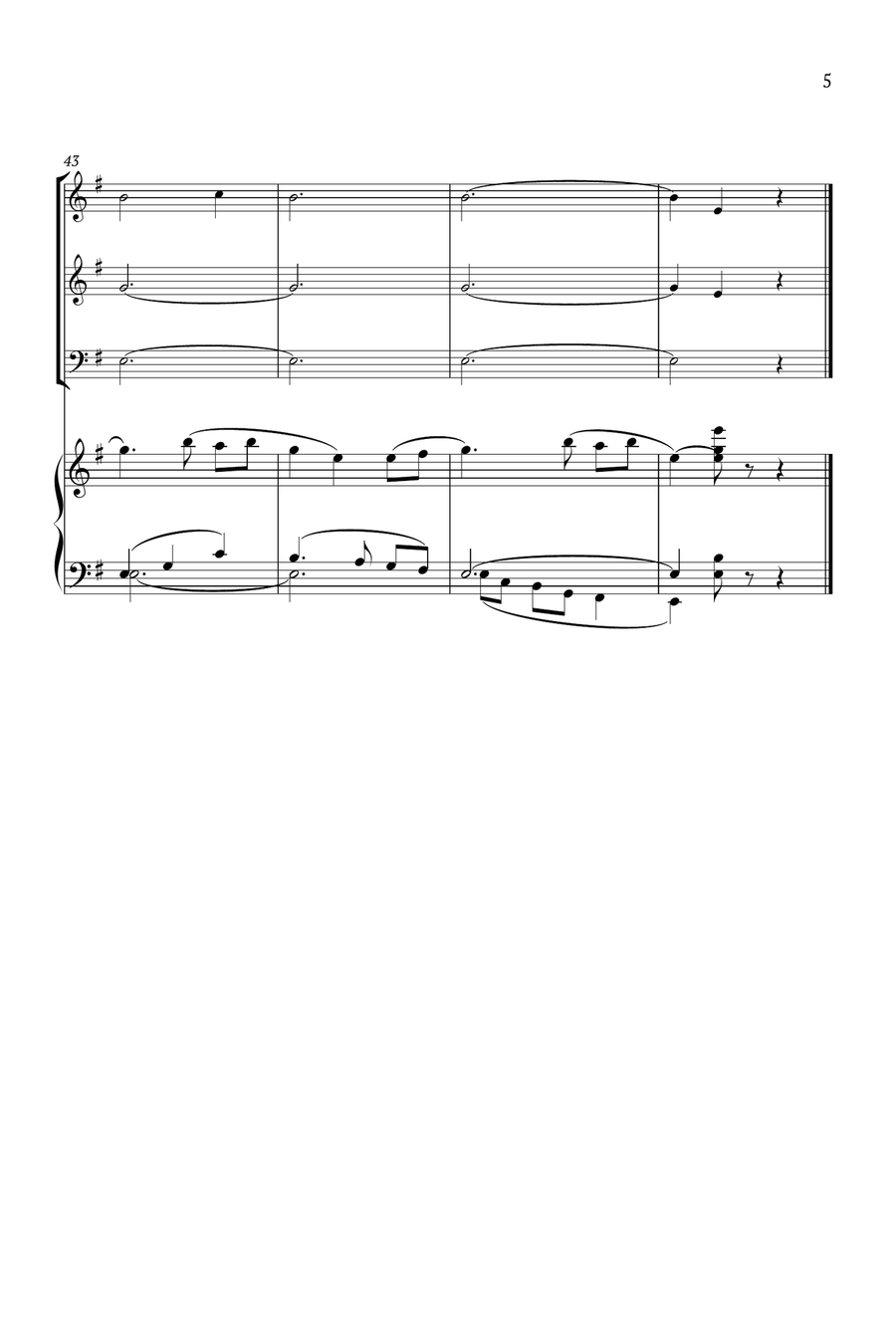 16 song for children No.1 Op.54 Small Ensemble scores gallery preview page 5