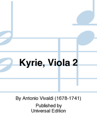 Book cover for Kyrie, Viola 2