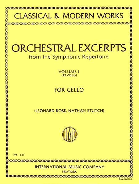 Orchestral Excerpts from the Symphonic Repertoire - Volume 1
