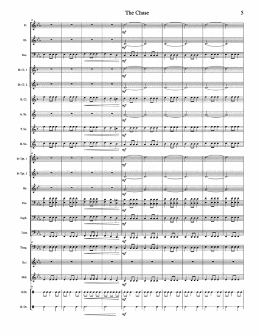 The Chase The Chase Concert Band scores gallery preview page 6