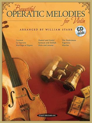 Book cover for Beautiful Operatic Melodies for Violin