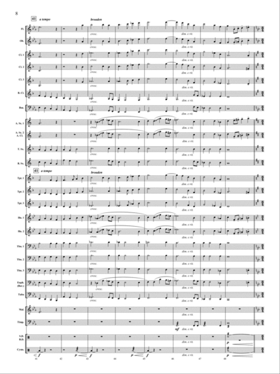Let There Be Peace On Earth Concert Band scores gallery preview page 7