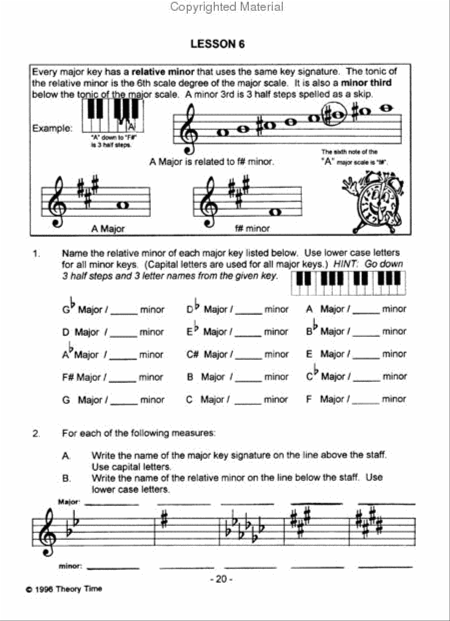 Theory Time Grade 7 Workbook Piano Method scores gallery preview page 4