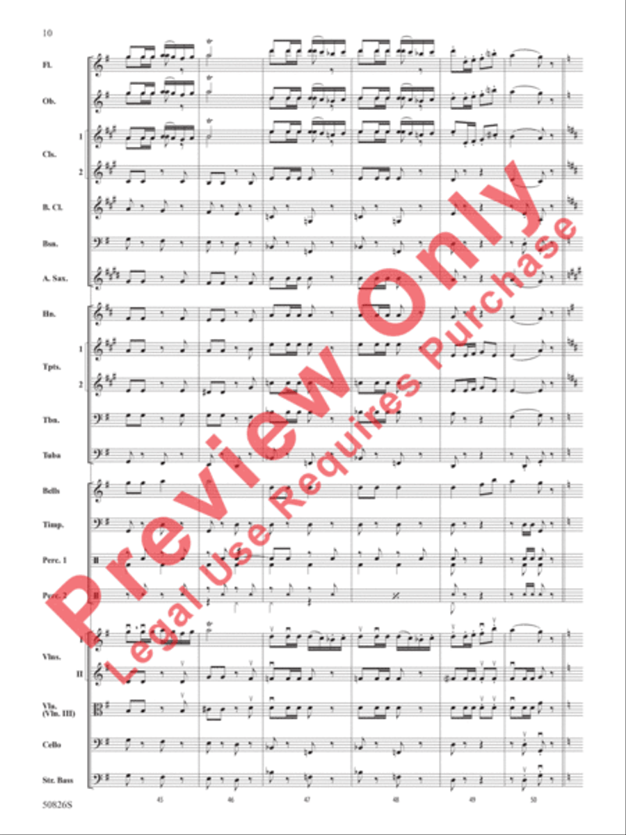 Overture from Carmen Full Orchestra scores gallery preview page 11