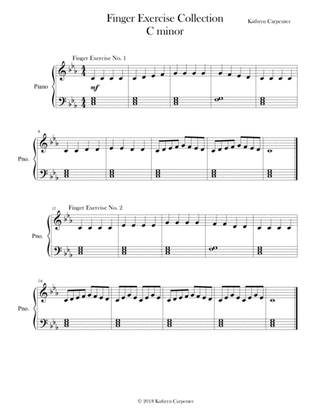 Finger Exercise Collection (8 exercises in C minor)