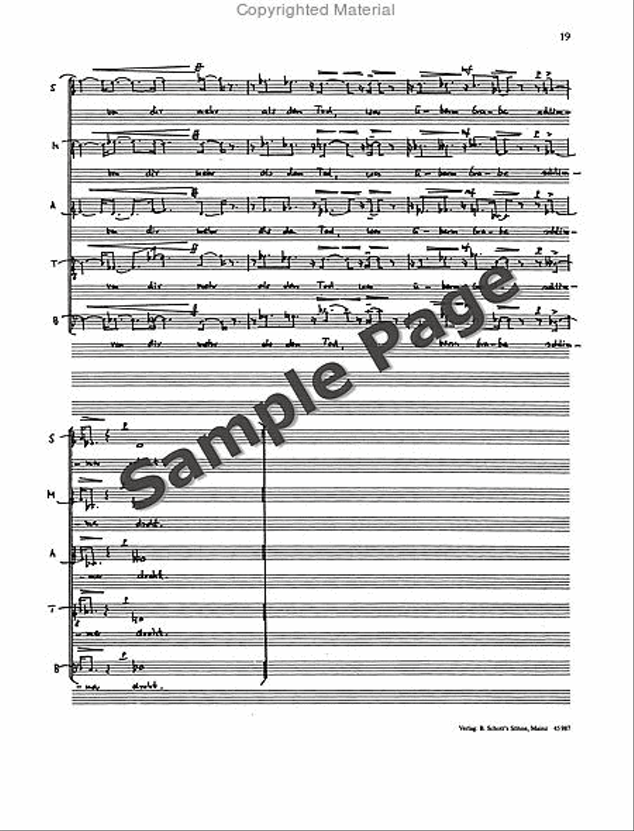 Madrigals 4 From Werther Opera SSATB scores gallery preview page 20