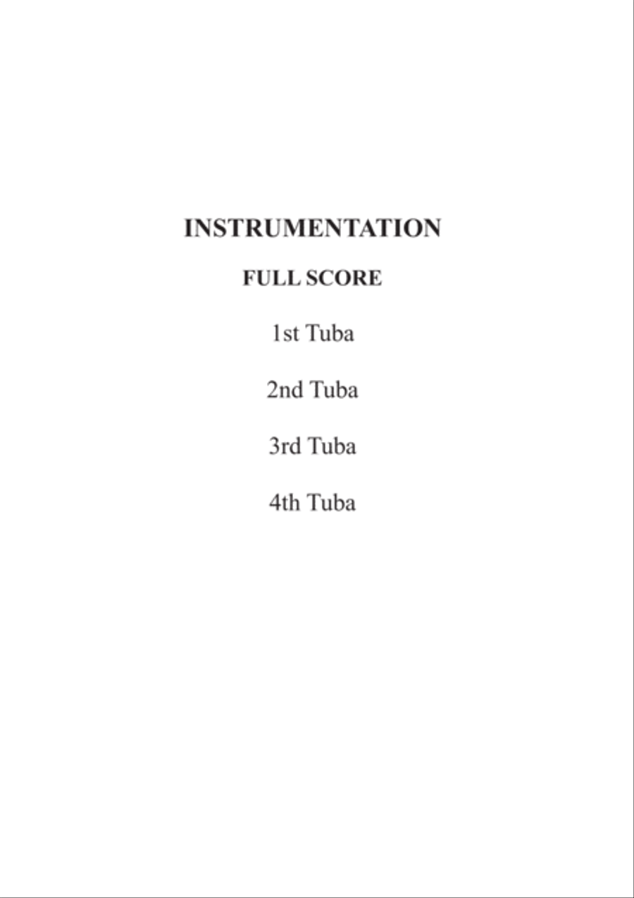 Alla Turka (Turkish March) for Symphonic Tuba Quartet Tuba Quartet scores gallery preview page 2