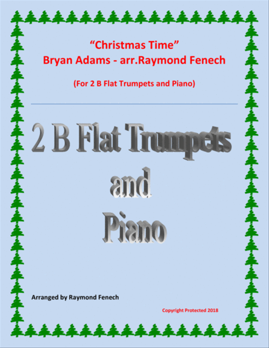 Christmas Time Trumpet Duet scores gallery preview page 1