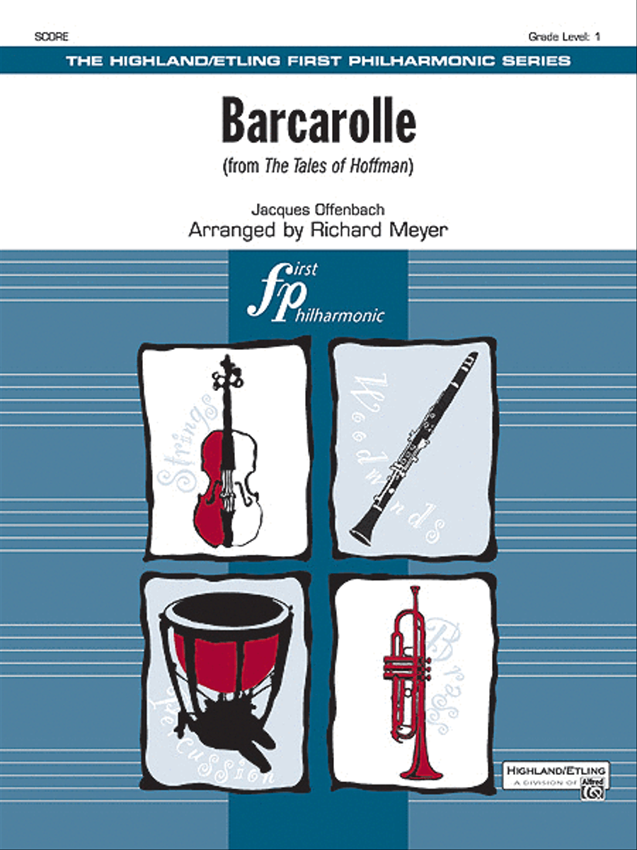 Barcarolle (from The Tales of Hoffman) Full Orchestra scores gallery preview page 1