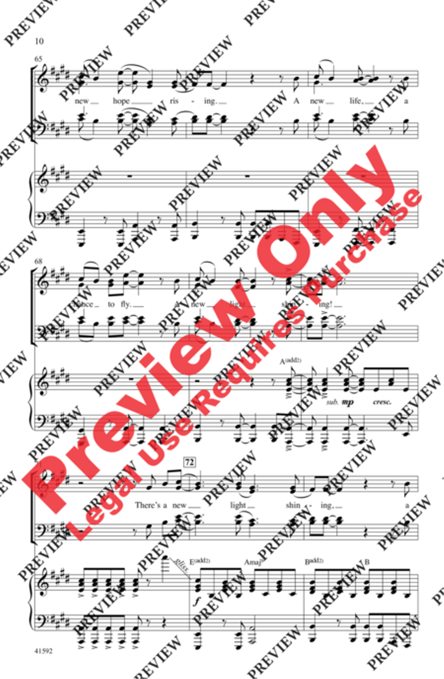 New Light Shining - SoundTrax CD (CD only) Choir scores gallery preview page 10