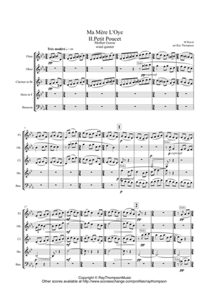 Ravel: Ma Mère L'Oye (Mother Goose Suite) II Petite Poucet (Tom Thumb) - wind quintet