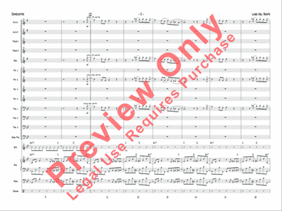Lago del oeste Jazz Ensemble scores gallery preview page 5