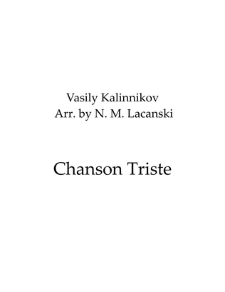Book cover for Chanson Triste