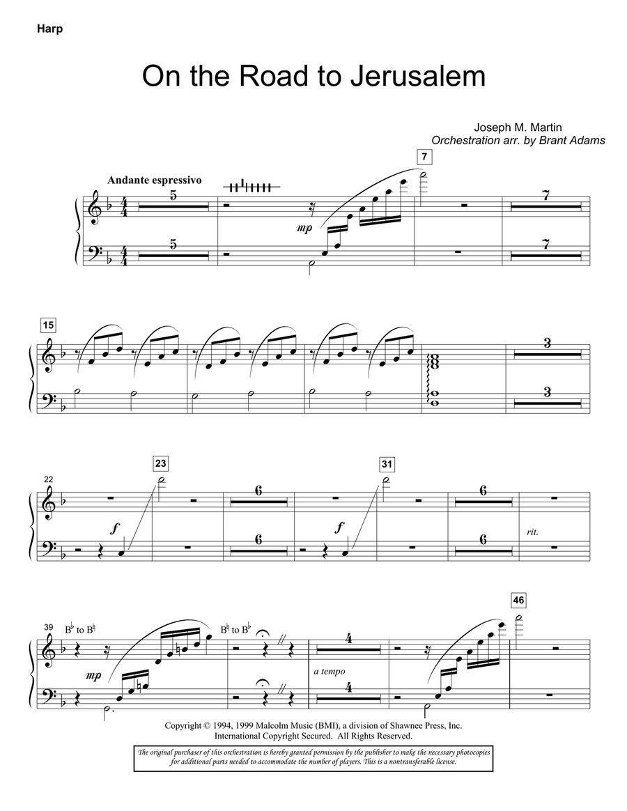 On The Road To Jerusalem - Harp