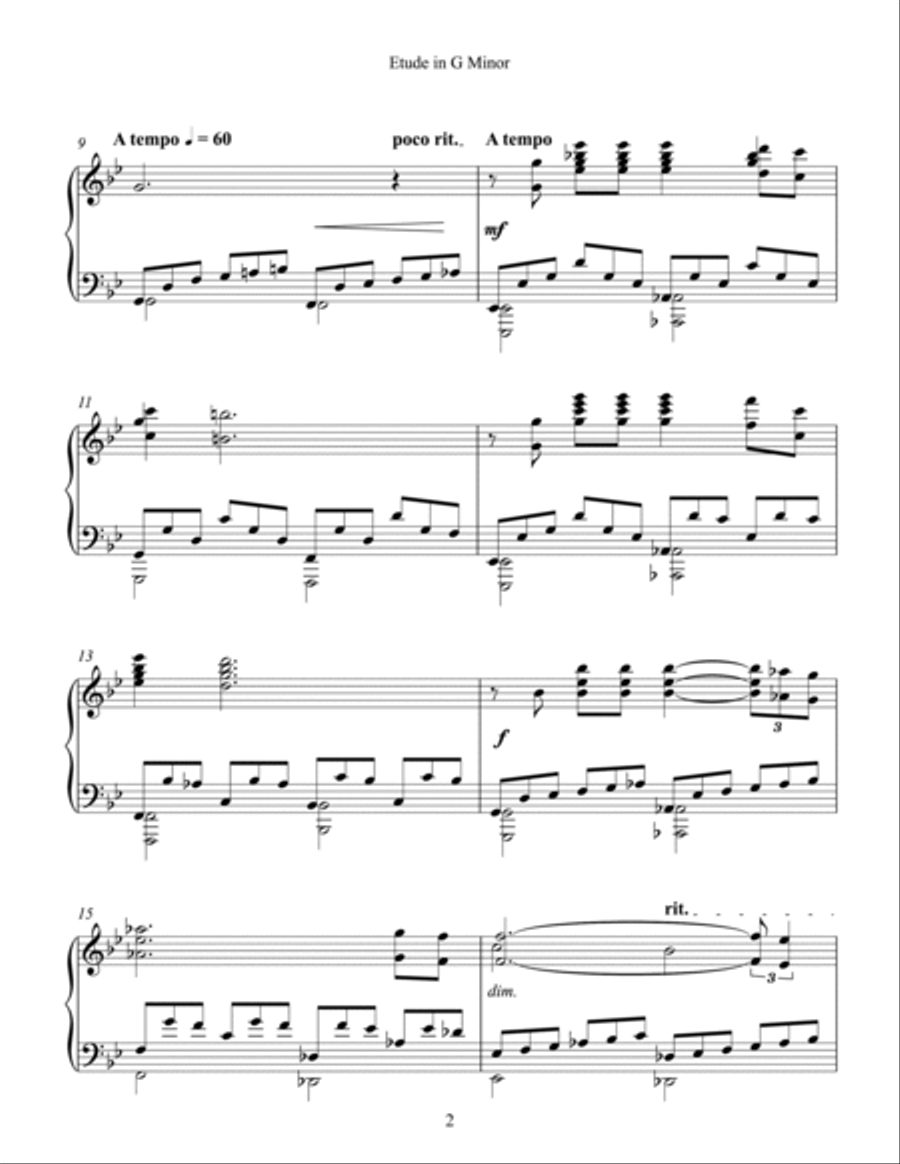 [Adams] Etude in G Minor (Part I, No. 1) image number null