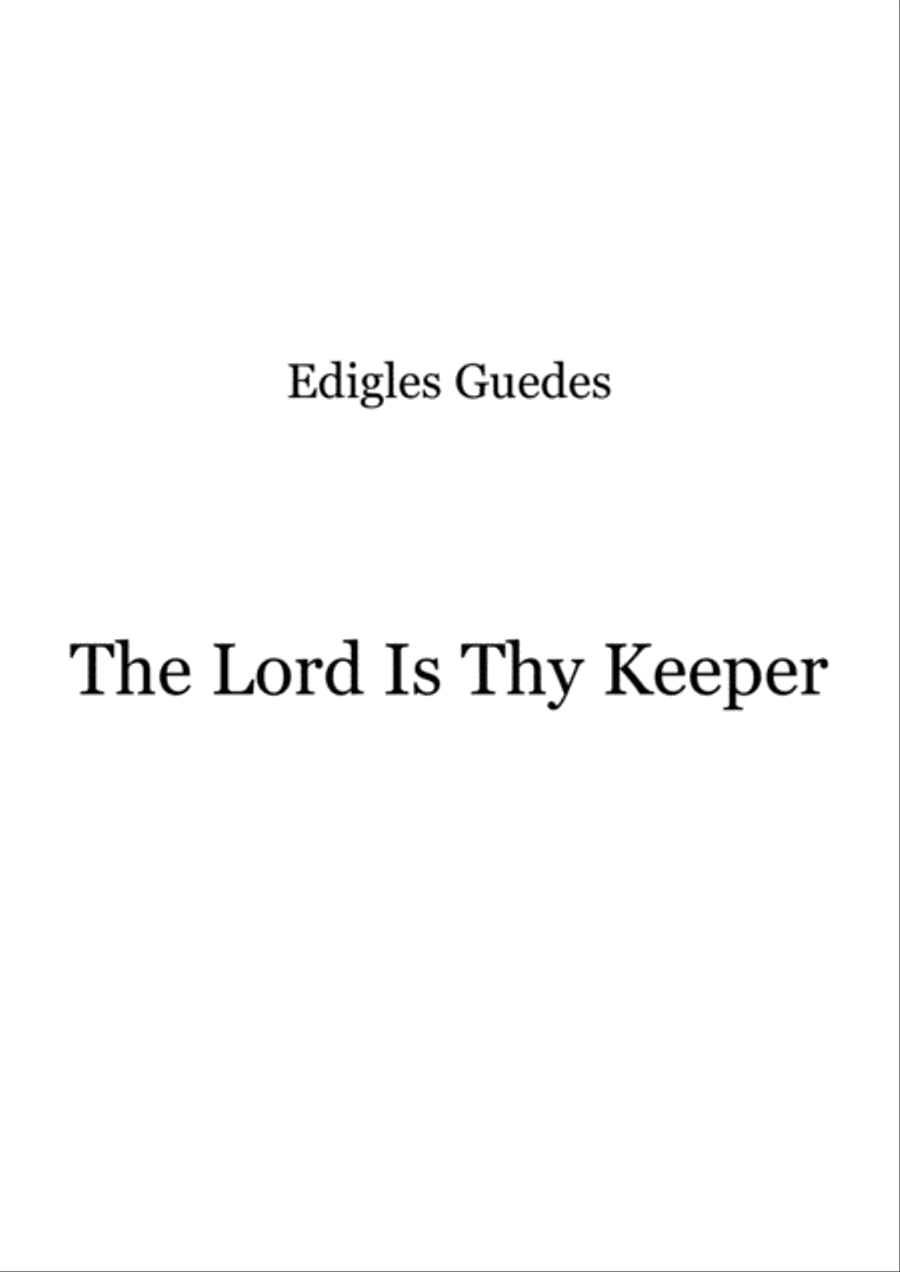 The Lord Is Thy Keeper Flute Solo scores gallery preview page 1