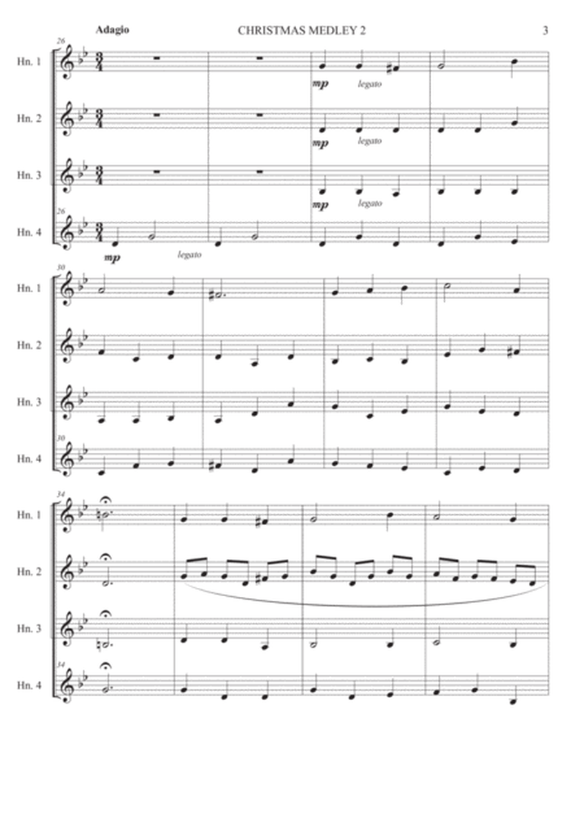 Christmas medley number 2 - French horn quartet image number null