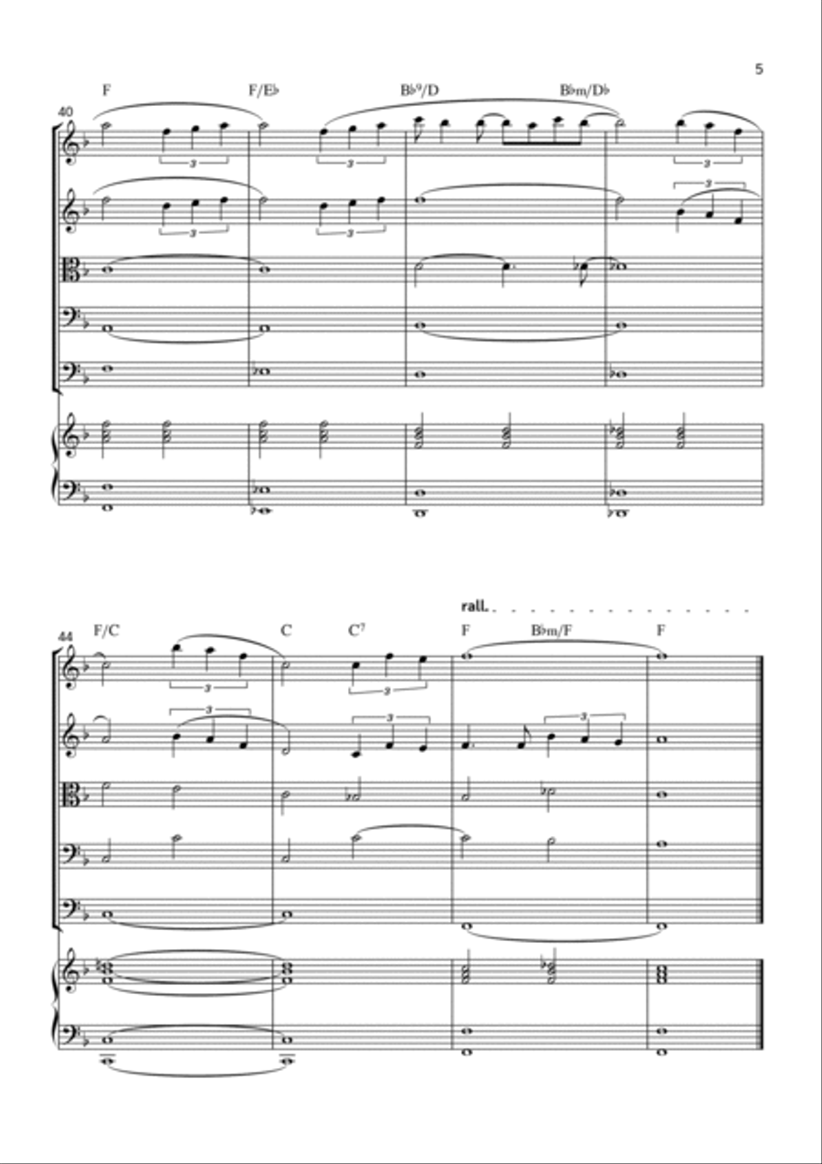 Part Of Your World (reprise) String Quintet scores gallery preview page 5