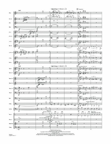 Legends Of Jazz - Conductor Score (Full Score)