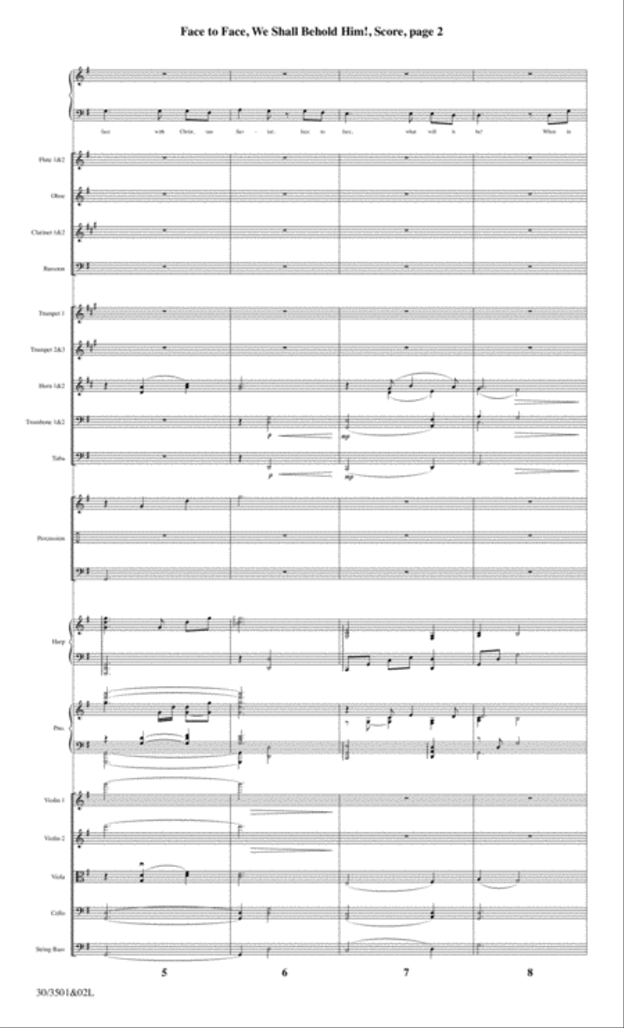 Face to Face, We Shall Behold Him! - Orchestral Score and CD with Printable Parts