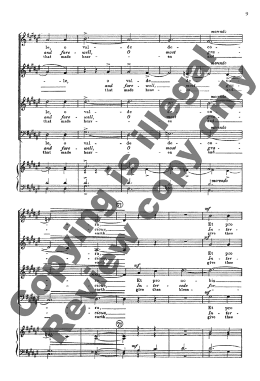 Ave Regina Caelorum (Queen of the Heavens) (Behold, now praise the Lord) 4-Part scores gallery preview page 19