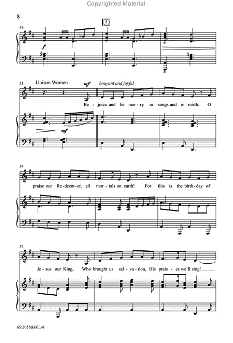 The Christmas Story - SATB Score with Performance CD 4-Part scores gallery preview page 5
