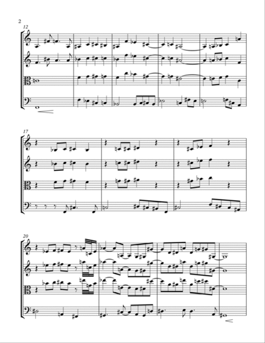 The Forest The Forest String Quartet scores gallery preview page 2