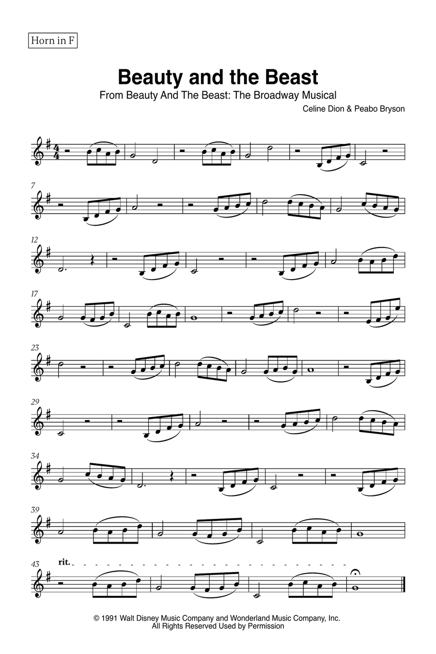 Beauty And The Beast Woodwind Duet scores gallery preview page 4