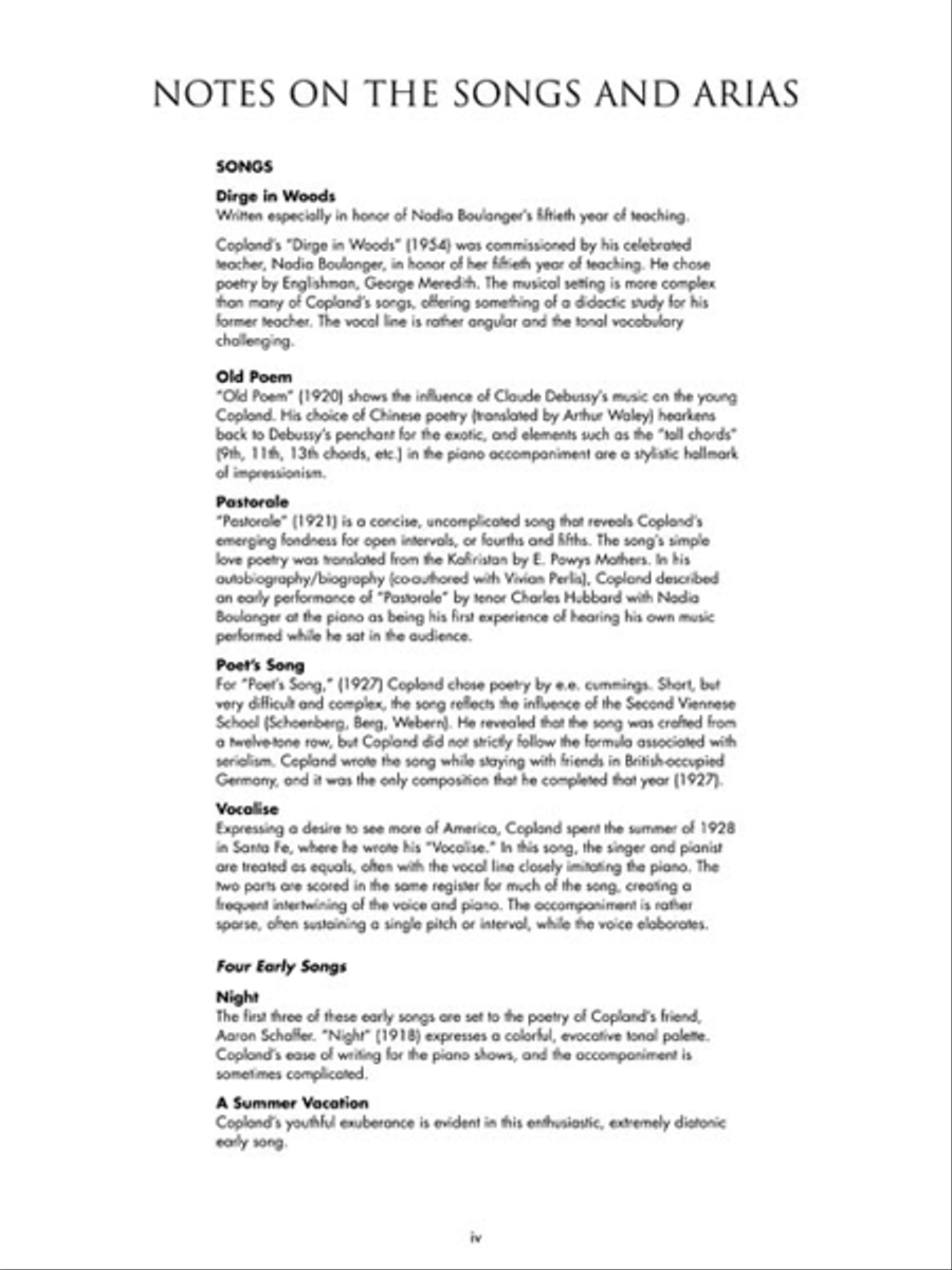 Art Songs and Arias Medium Voice scores gallery preview page 4