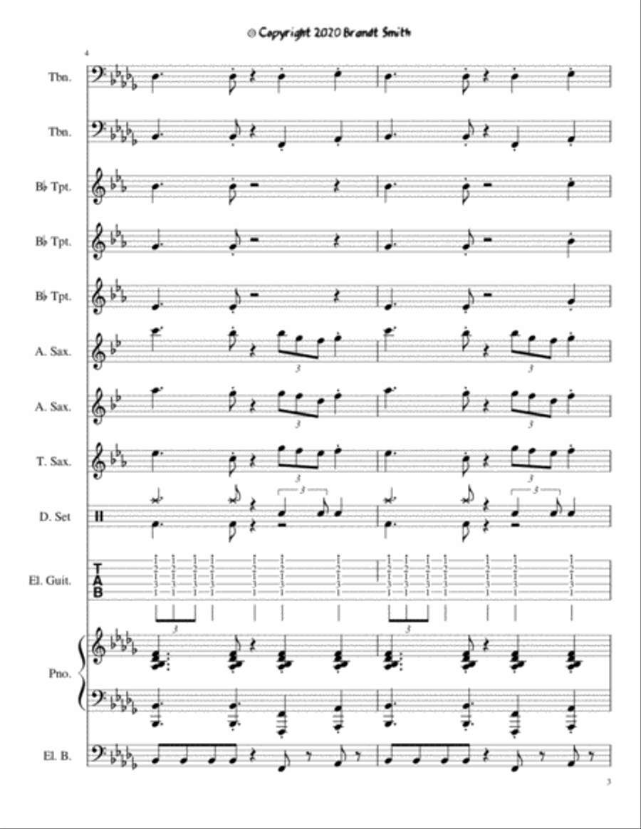 Swagger Swagger Jazz Ensemble scores gallery preview page 3