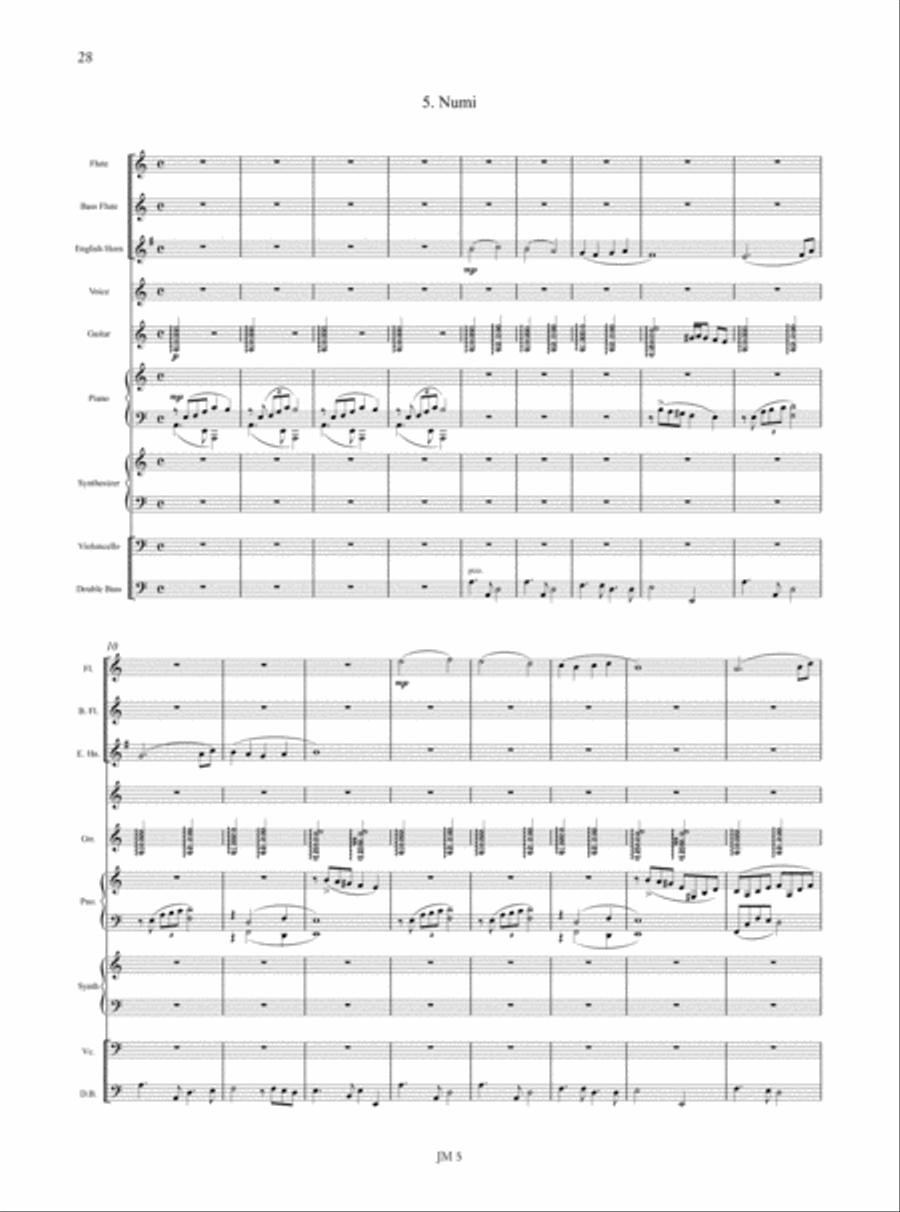 Reshimu for Voice and Instrumental Ensemble (2008) Voice scores gallery preview page 6