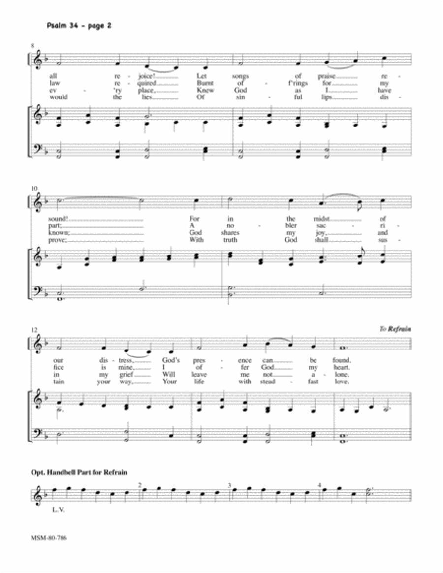 Psalm 66:8-20 Psalm 66:8-20 4-Part scores gallery preview page 2