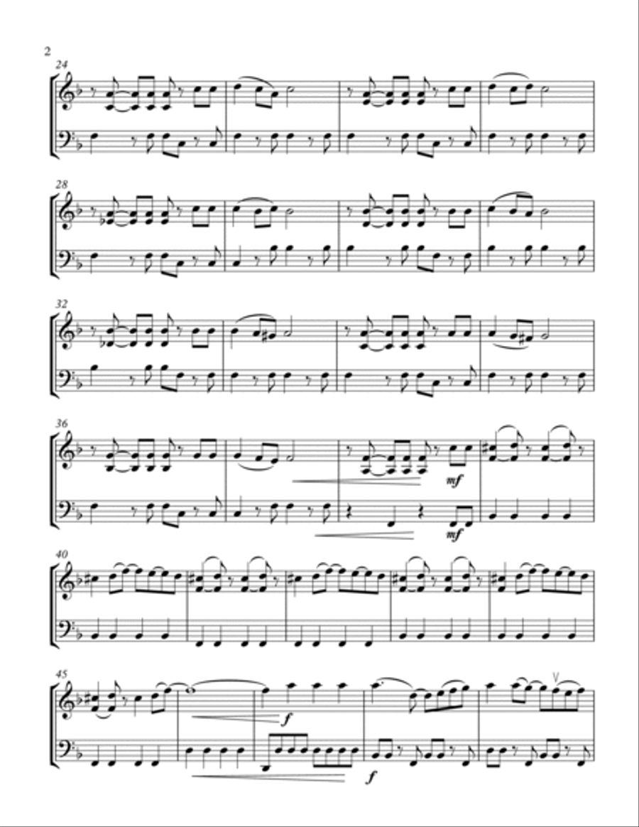 Can't Take My Eyes Off Of You String Duet scores gallery preview page 5