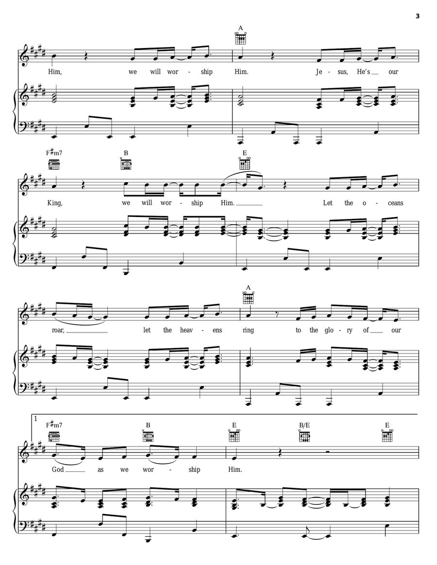 We Will Worship Him We Will Worship Him Acoustic Guitar scores gallery preview page 3