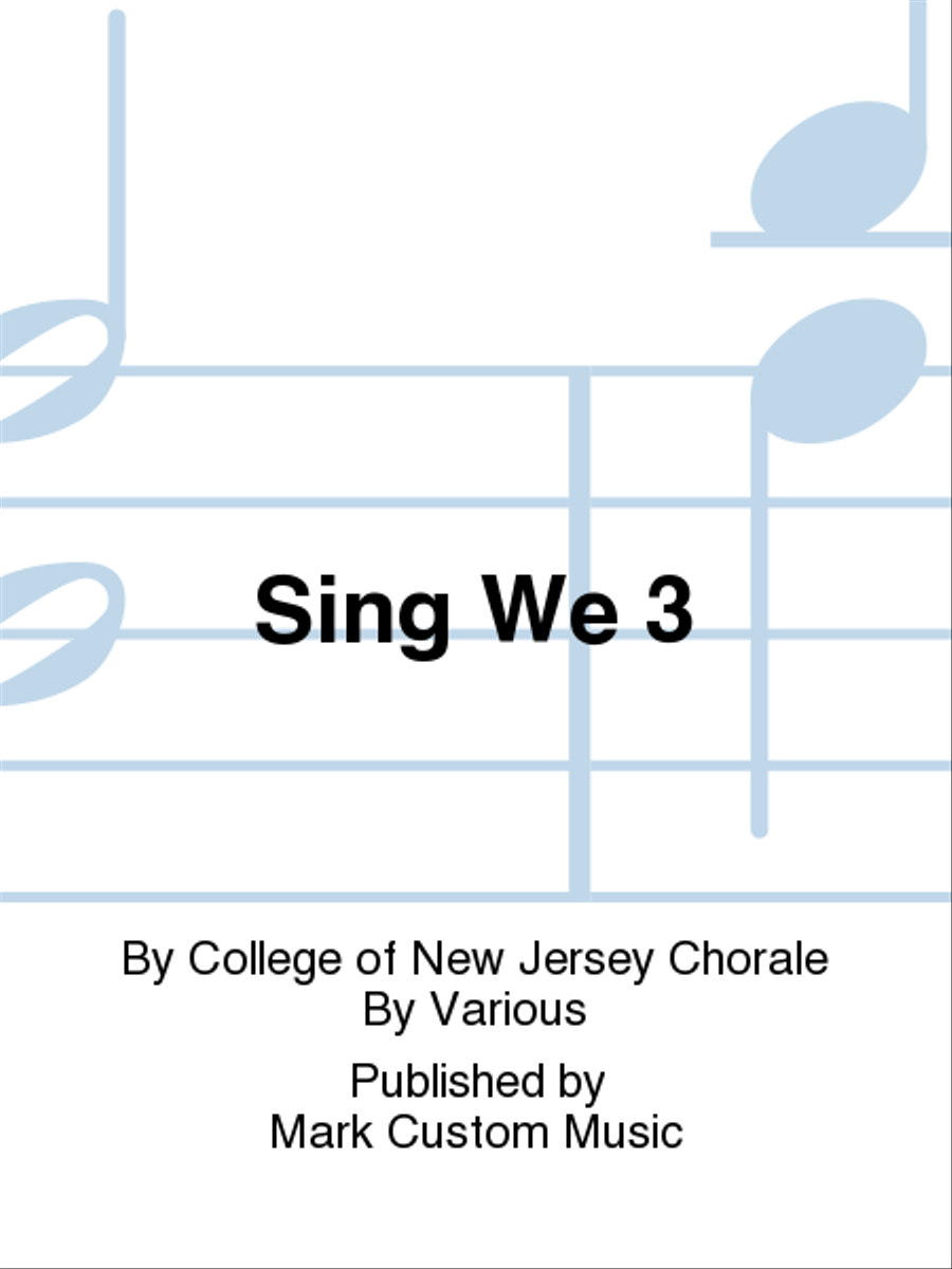 Sing We 3 Choir scores gallery preview page 1
